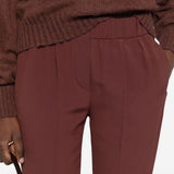 Pantaloni elasticizzati in marrone Brunello cucinelli - donna 