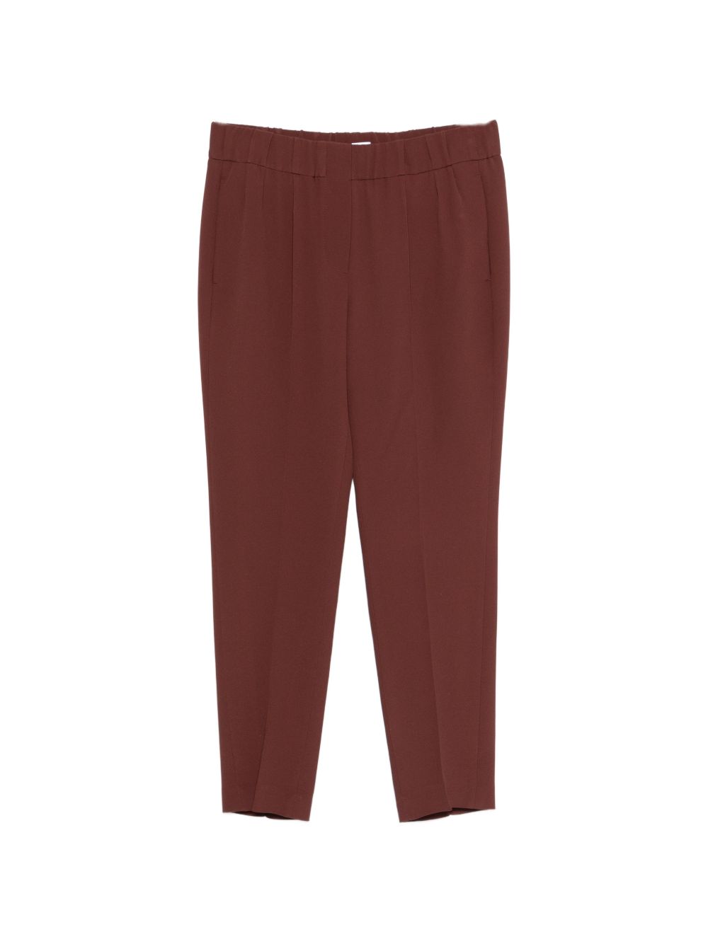 Pantaloni elasticizzati in marrone Brunello cucinelli - donna 