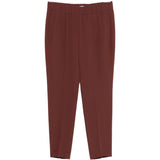 Pantaloni elasticizzati in marrone Brunello cucinelli - donna 