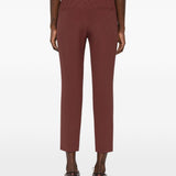 Pantaloni elasticizzati in marrone Brunello cucinelli - donna 