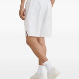 Shorts con vita elasticizzata in bianco 
