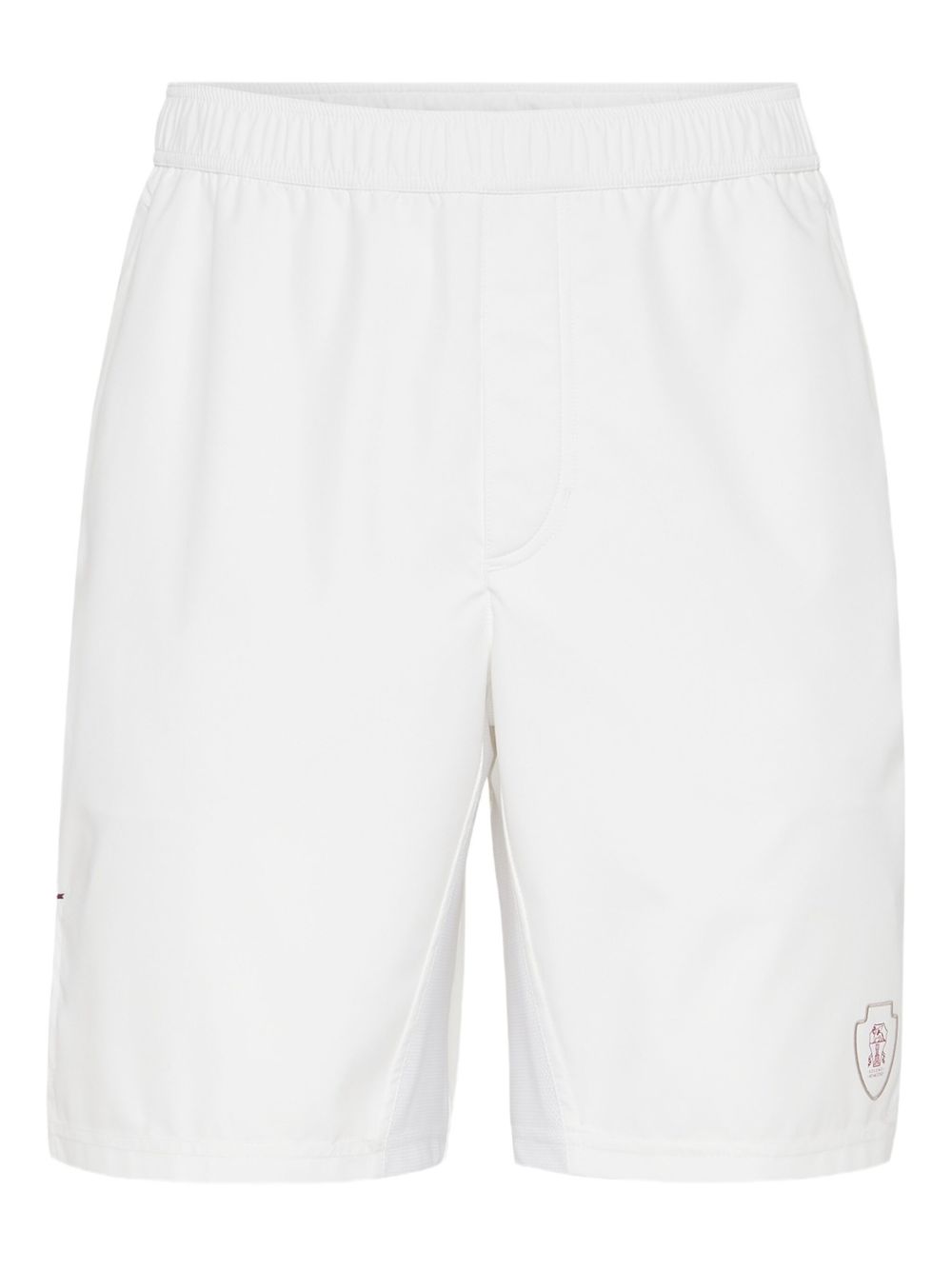 Shorts con vita elasticizzata in bianco 