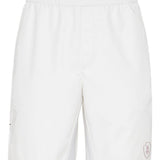 Shorts con vita elasticizzata in bianco 