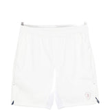 Pantaloncini con stampa logo in bianco Brunello cucinelli - uomo 