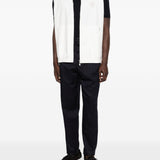 Gilet con dettaglio logo in bianco Brunello cucinelli - uomo 