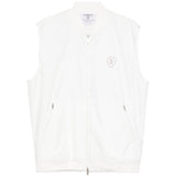 Gilet con dettaglio logo in bianco Brunello cucinelli - uomo 