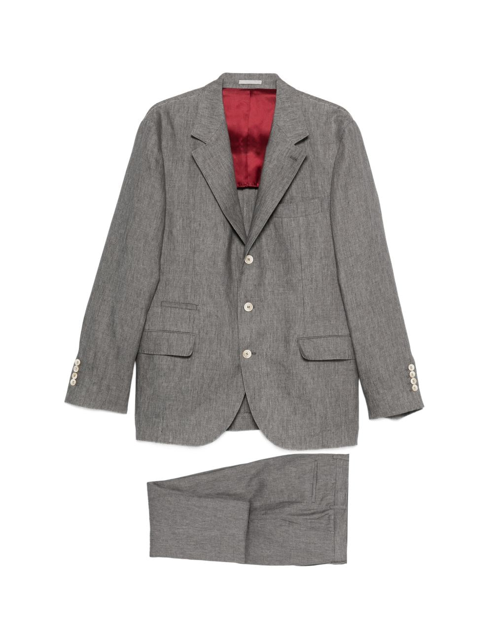 Completo monopetto due pezzi in grigio Brunello cucinelli - uomo 
