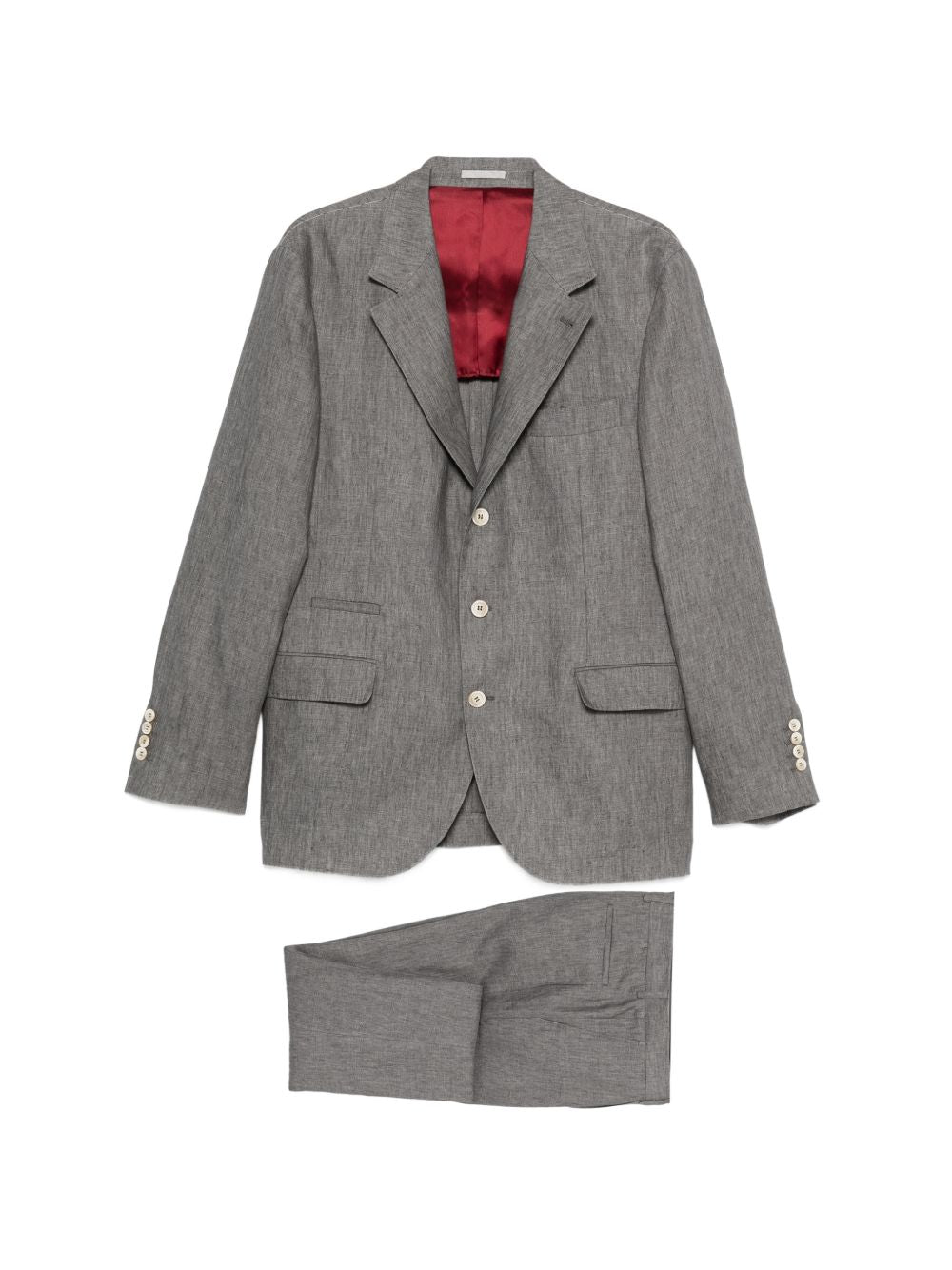 Completo monopetto due pezzi in grigio Brunello cucinelli - uomo 