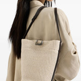 Borsa a secchiello Sartorial in avorio Brunello Cucinelli - donna 