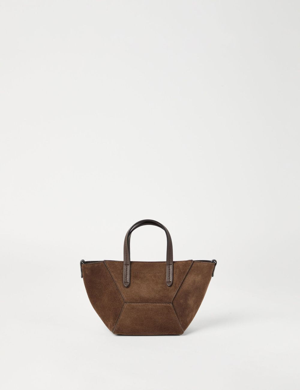 Borsa a tracolla BC Duo mini in marrone Brunello Cucinelli - donna 