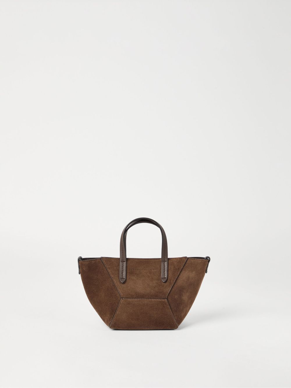 Borsa a tracolla BC Duo mini in marrone Brunello Cucinelli - donna 