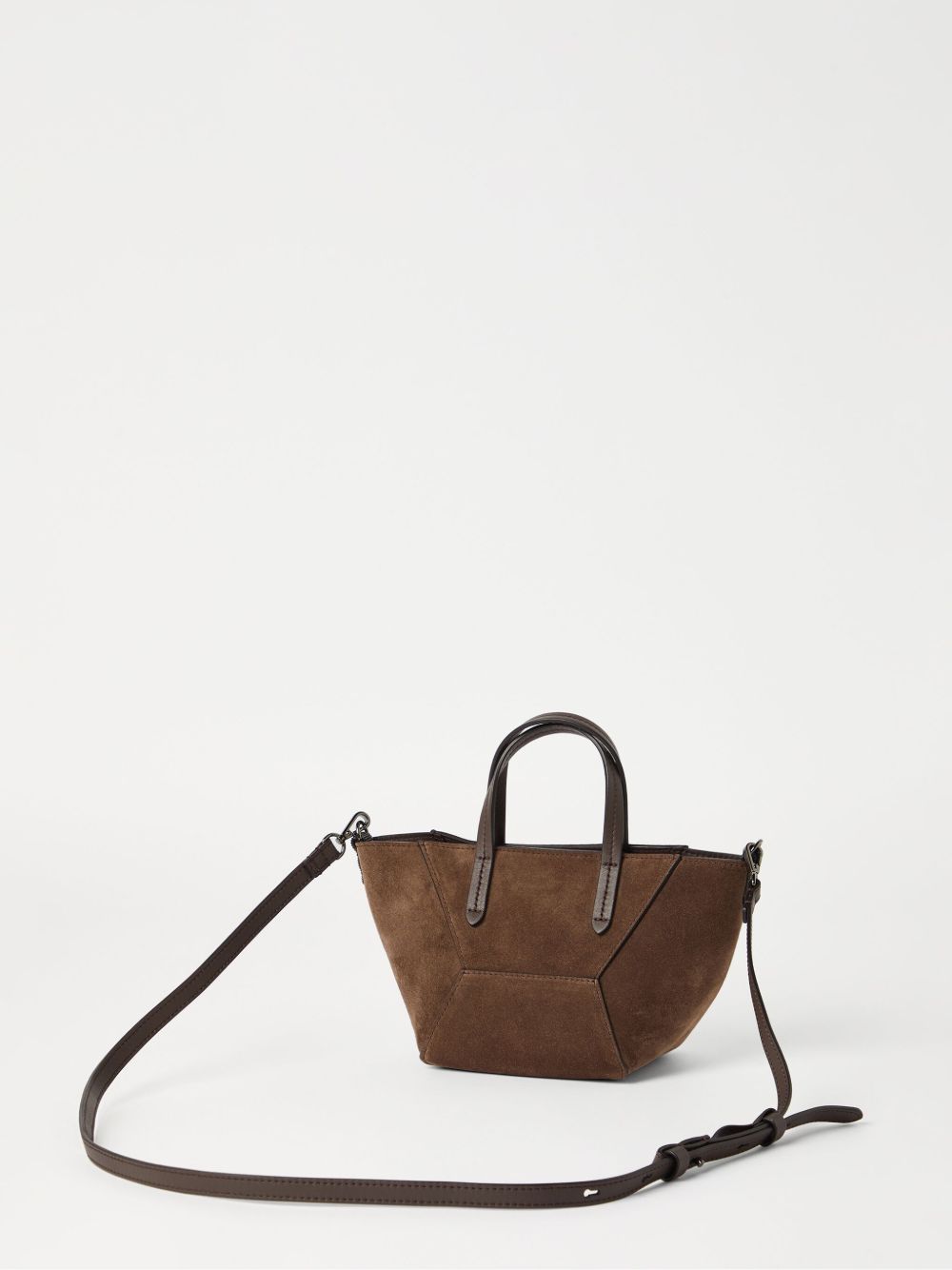 Borsa a tracolla BC Duo mini in marrone Brunello Cucinelli - donna 