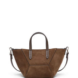 Borsa a tracolla BC Duo mini in marrone Brunello Cucinelli - donna 