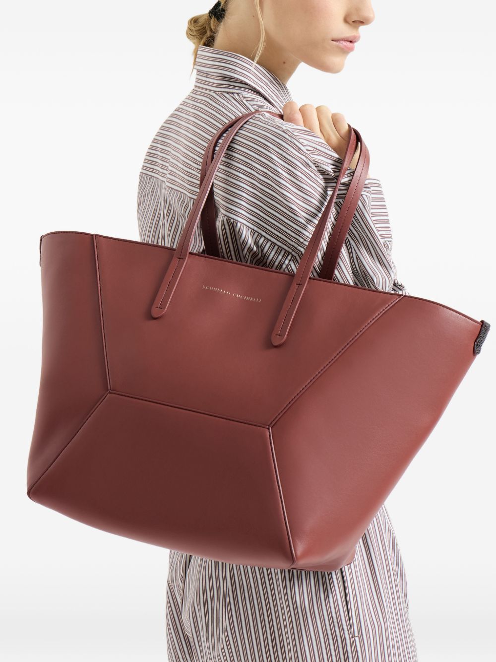 Borsa tote BC Duo in marrone Brunello Cucinelli - donna 