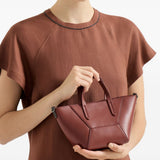 Borsa tote piccola BC Duo in marrone Brunello Cucinelli - donna 