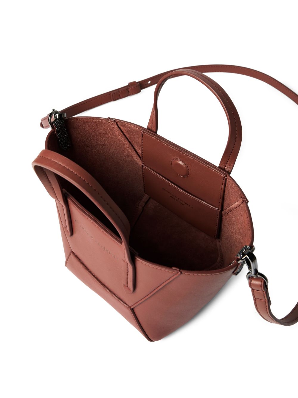 Borsa tote piccola BC Duo in marrone Brunello Cucinelli - donna 