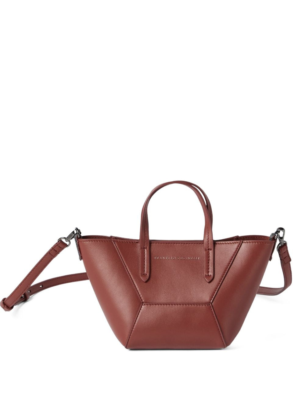 Borsa tote piccola BC Duo in marrone Brunello Cucinelli - donna 