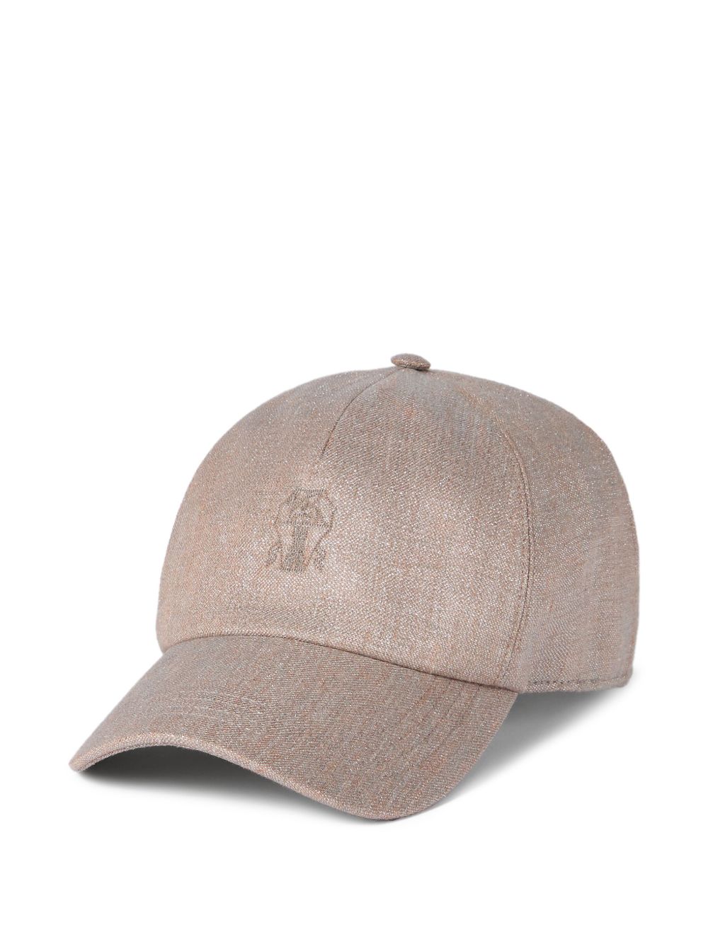 Cappello da baseball con logo in beige Brunello cucinelli - donna 