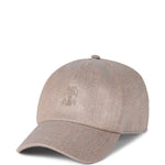 Cappello da baseball con logo in beige Brunello cucinelli - donna 