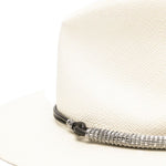 Cappello fedora con decorazioni in bianco Brunello cucinelli - donna 