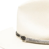 Cappello fedora con decorazioni in bianco Brunello cucinelli - donna 