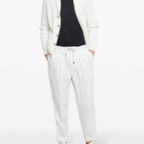 T-shirt a strati in blu Brunello cucinelli - uomo 