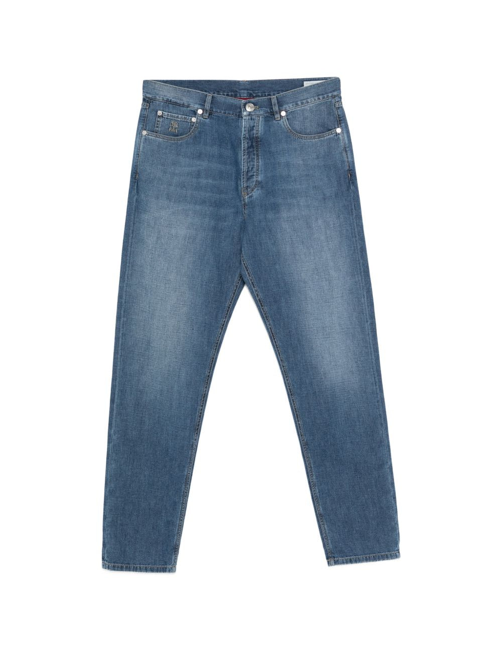 Jeans dritti in blu Brunello cucinelli - uomo 