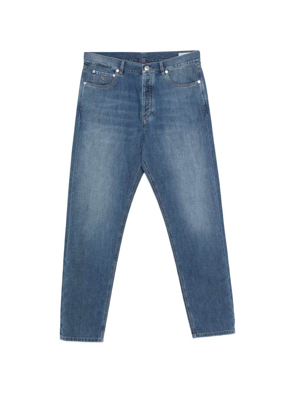 Jeans dritti in blu Brunello cucinelli - uomo 