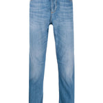 Jeans dritti in blu Brunello cucinelli - uomo 