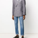 Jeans dritti in blu Brunello cucinelli - uomo 