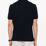 Polo con ricamo in nero Brunello cucinelli - uomo 