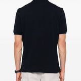 Polo con ricamo in nero Brunello cucinelli - uomo 
