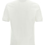 Polo con stampa logo in bianco Brunello cucinelli - uomo 