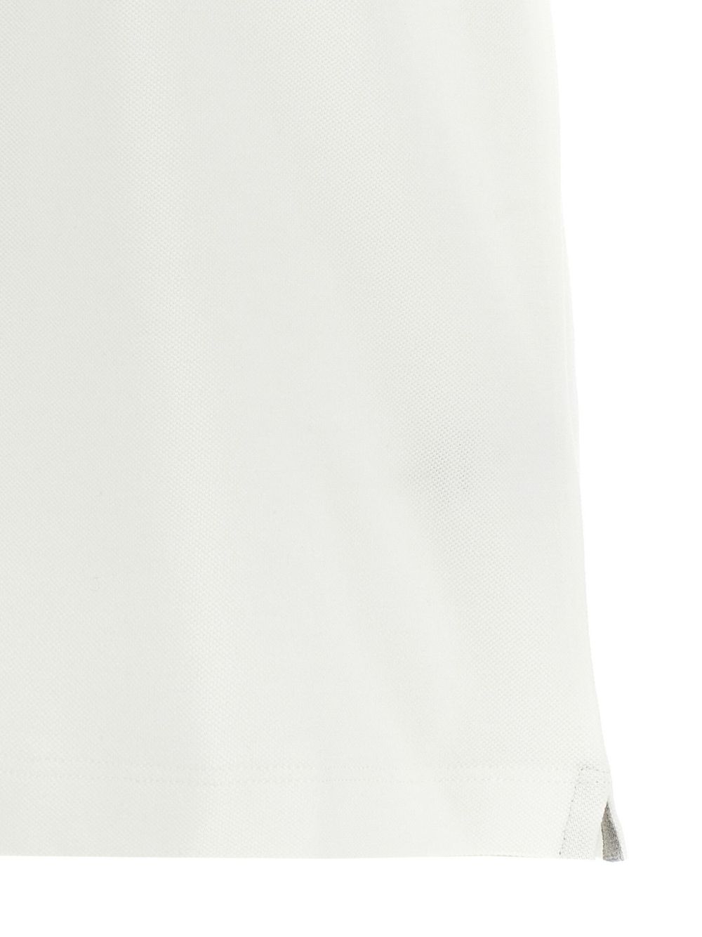 Polo con stampa logo in bianco Brunello cucinelli - uomo 