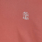 Polo con logo in rosa Brunello cucinelli - uomo 