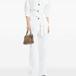 Giacca con cintura in bianco Brunello cucinelli - donna 