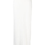 Gonna maxi con spacco in bianco Brunello cucinelli - donna 