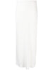 Gonna maxi con spacco in bianco Brunello cucinelli - donna