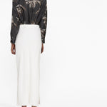 Gonna maxi con spacco in bianco Brunello cucinelli - donna 