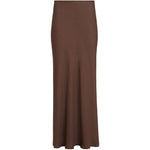 Gonna maxi con spacco in marrone Brunello cucinelli - donna 