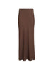 Brunello Cucinelli brown maxi skirt with slit - women