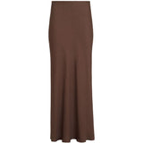 Gonna maxi con spacco in marrone Brunello cucinelli - donna 
