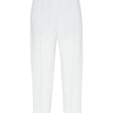Pantaloni crop con dettaglio a righe in bianco Brunello cucinelli - donna 