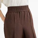 Pantaloni ampi in nero Brunello cucinelli - donna 