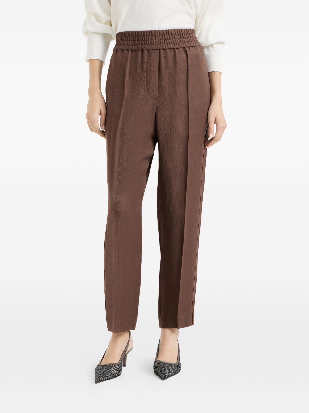 Pantaloni ampi in nero Brunello cucinelli - donna 