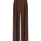 Pantaloni plissé in marrone Brunello cucinelli - donna 