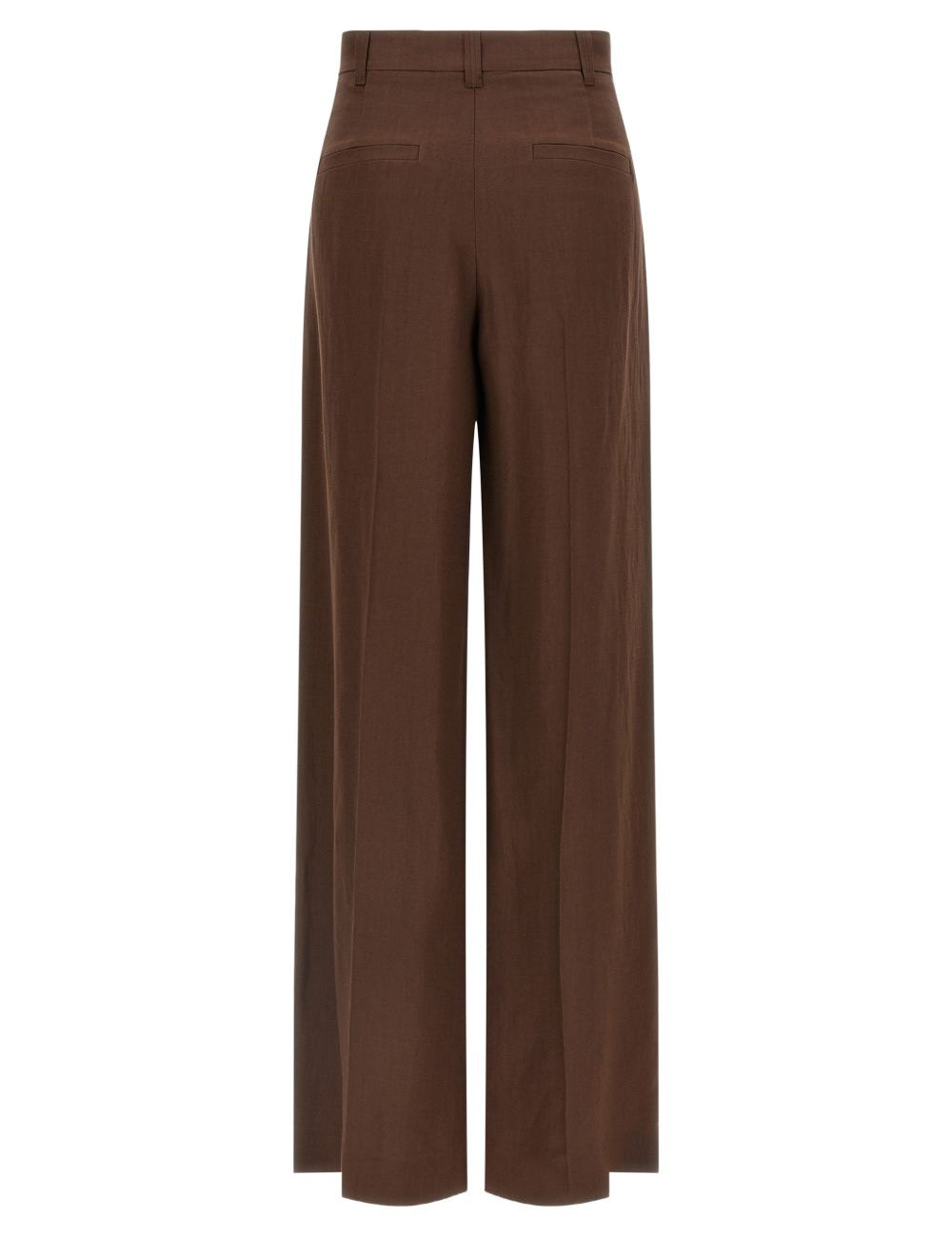 Pantaloni plissé in marrone Brunello cucinelli - donna 