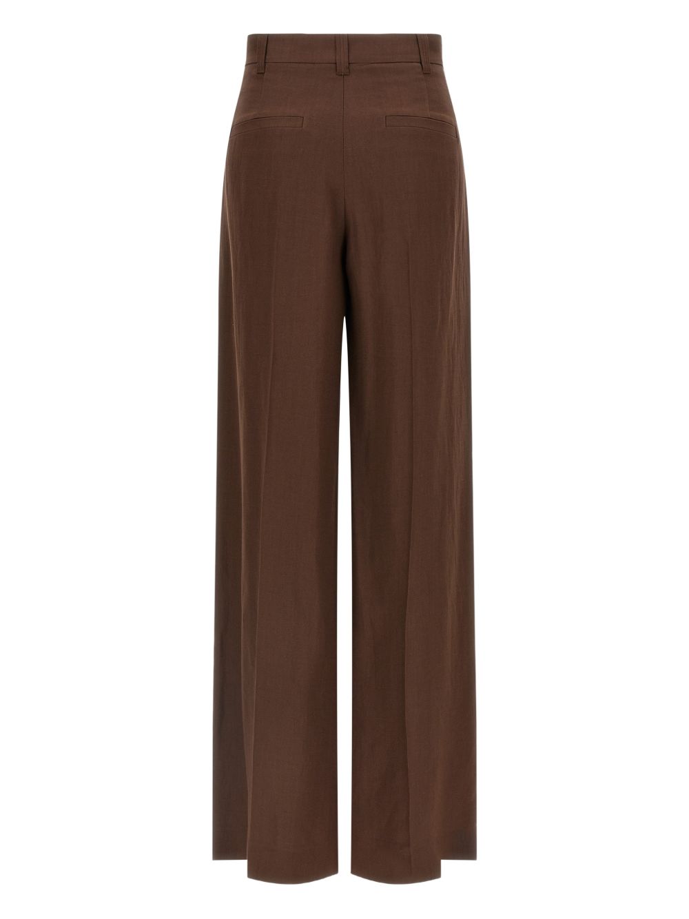 Pantaloni plissé in marrone Brunello cucinelli - donna 