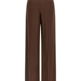 Pantaloni plissé in marrone Brunello cucinelli - donna 