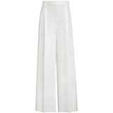 Pantaloni a gamba ampia in bianco Brunello cucinelli - donna 